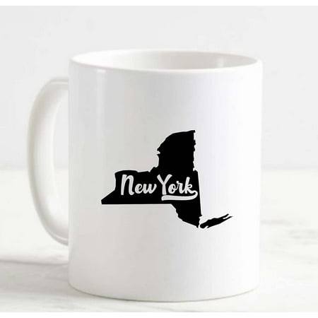 

Coffee Mug New York Home Hometown United States White Cup Funny Gifts for work office him her