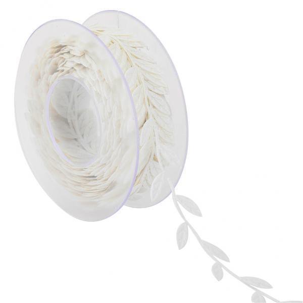 Paquete de 2 hojas de 15 m BLESIY corona de cinta para boda decoración color beige 2 piezas