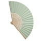 thumbnail image 2 of Abanico chino plegable de bambú con forma de varilla, ideal para hacer tú mismo, para decorar bodas, fiestas y eventos. Verde claro., 2 of 14