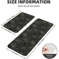 thumbnail image 3 of Scary Halloween Spiderweb Kitchen Mats Set of 2 Black Cream Spider Web Holiday Theme Kitchen Rugs for Floor Halloween Kitchen Decor Bath Laundry Room Doorway Absorbent Mats,17x29 and 17x47 Inch, 3 of 6