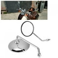 thumbnail image 4 of Motorcycle Mirror,2Pcs 10mm Round Plating Silver Motorcycle Rear Mirror Left And Right Side Rearview Mirror, 4 of 8