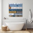 thumbnail image 3 of Lake Farmhouse Wall Art Painting on Canvas, Vintage Wood Grain Country Pastoral Canvas Art Home Prints Wall Art Framed Modern Artwork for Living Room Bedroom Wall Decor 12x12in, 3 of 9