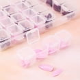 thumbnail image 4 of 2 Pcs Gem Organizer, Clear Bead Container Compartments with Secure Lids, Removable Tiny Jewelry Storage Box, Transparent Jewelry Organizer for Seeds Craft Making Accessories(Clear), 4 of 6