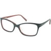 Nolita Mood Women's Rx-able Eyeglass Frames, Black Red