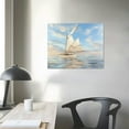 thumbnail image 3 of Nawypu  Blue Abstract Wall Art Ocean Sailboat Picture Modern Coastal Painting, Large Canvas Textured Framed Artwork for Living Room Bedroom Kitchen Home Office Wall Decor, 3 of 4
