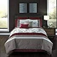 thumbnail image 3 of Riverbrook Home Ellie Red/Taupe Embroidered 8 Piece King Comforter Set, Adult, 3 of 5