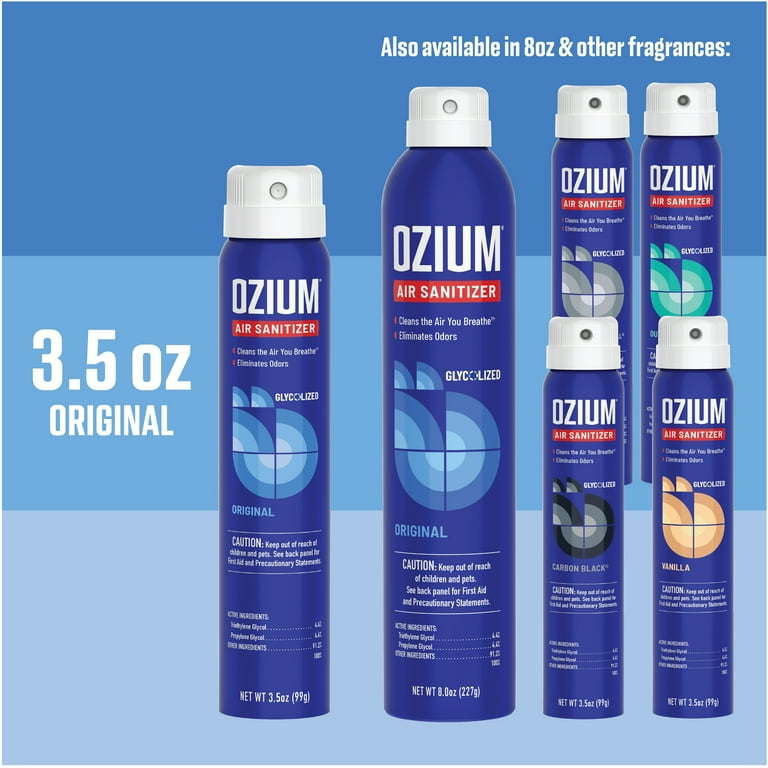 Ozium, Auto Air Freshener Spray, 3.5 oz Can, Car Scent - Walmart.com