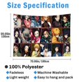thumbnail image 2 of Demon Slayer Anime Backdrop Classics Photography Background for Bedroom Hall Dormitory Living Room Hanging (70.86x59.05inch) #05, 2 of 8