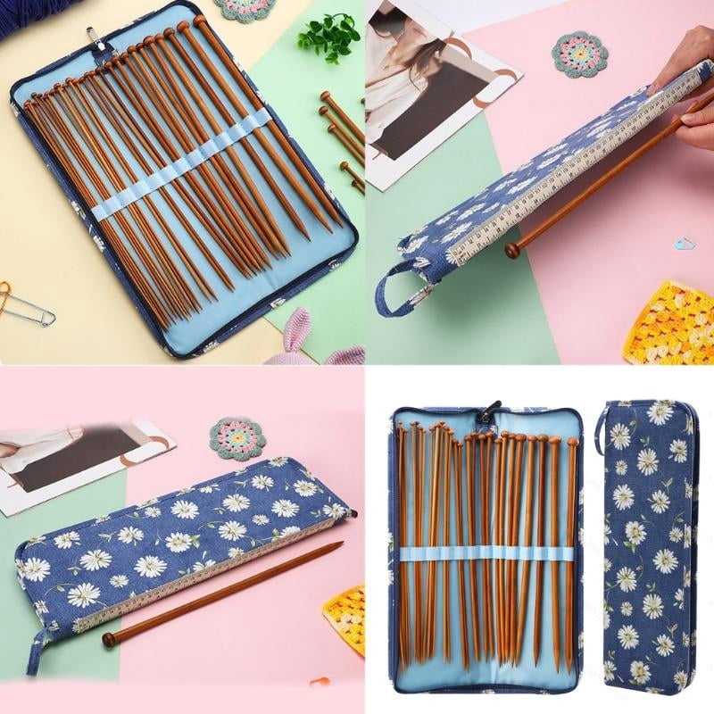 ANXPTIME Carbonized Knitting Needle 25cm for Easy Knitting Craft