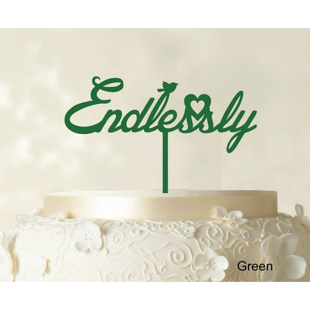 Custom Initial Cake Topper Personalized Name Cake Topper Color Option Available 5-7 Inches Wide