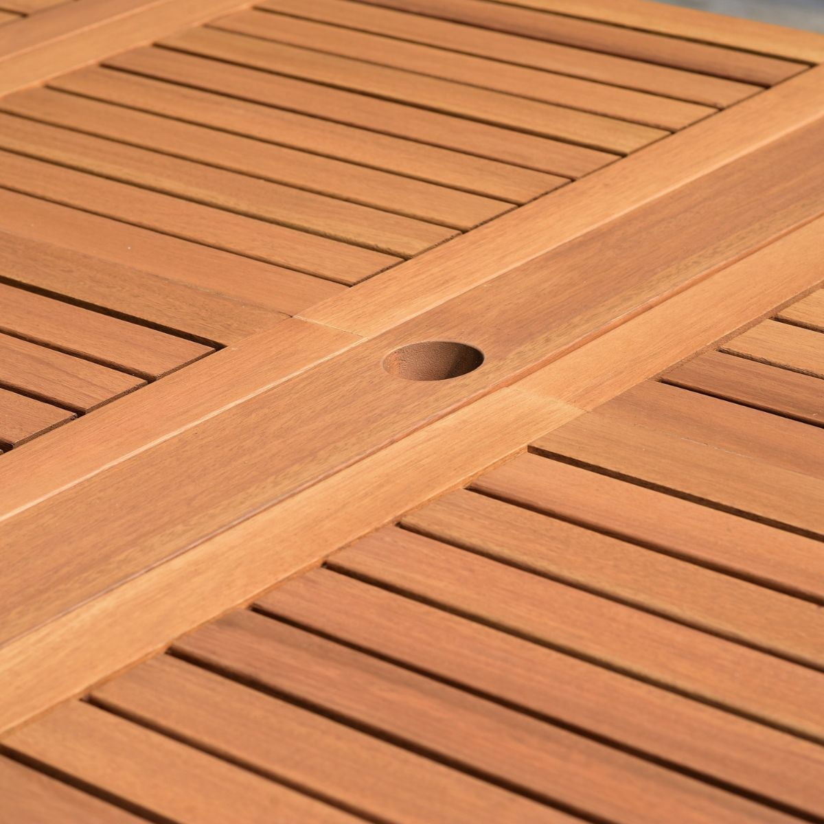 Haifa 9-Piece Solid Wood |100% FSC Certified w/ Teak Finish| Extendable Patio Dining Set