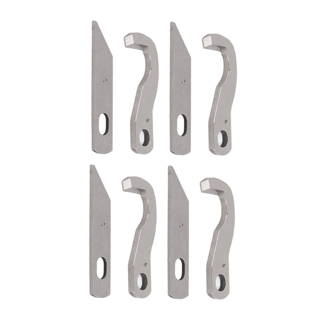 SERGER 8pcs Cuchillo Serger Fuerte Metal duradero Ángulo Preciso Instalación Fácil Instalacia Hoja de Overlock Para 925D 929D 935D 1034D PL1500
