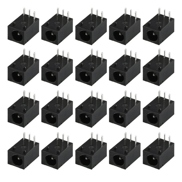 Unique Bargains DC-003 3.5mmx1.3mm DC Power Jack Plug 3 Pin Female Socket Connector 20pcs