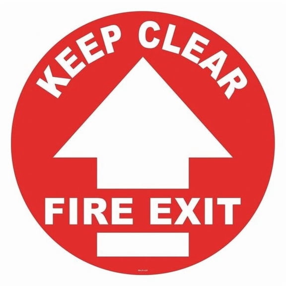 Stranco Anti-Slip Floor Sign,17 in x 17 in,Vinyl FS-17-131