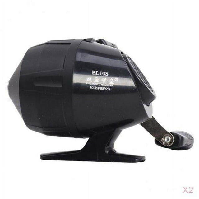 koolsoo 2 Pcs Moulinets de Pêche en Acier Inoxydable à Rotation 10 Lb/85 Verges Équipement pour la Chasse et la Pêche