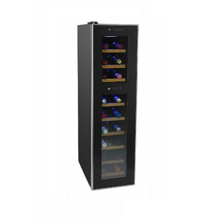 Reserve Cellars - Cuisinart CWC-1800DZTS Private Reserve Dual Zone Wine Cellar Slow Cooker 18 Bottles Black