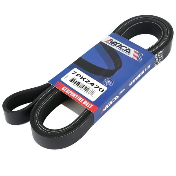 MOCA AUTOPARTS 7PK2470 Serpentine Belt Fit for 1992-2003 Dodge Dakota 3.9L & 1998-2003 Dodge Durango 5.9L & 1998-2002 Dodge Ram 3500 2500 5.9L