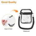 thumbnail image 5 of Uxcell Clear Crossbody Purse Bag, Stadium Approved Clear Shoulder Bag, Black, 5 of 6