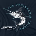 thumbnail image 2 of Boston Whaler Destination Unisex Adult Long-Sleeve T Shirt, Navy, X-Large, 2 of 3