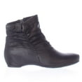 thumbnail image 3 of Womens BareTraps BT Sakari Low Wedge Short Slouch Booties - Black, 3 of 6
