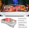 thumbnail image 3 of Kdxio Vibrant Floral Collage Portrait Print Front Windshield Sun Shade,Folding Auto Sunshade for Car Truck SUV-Small, 3 of 5