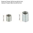 thumbnail image 2 of Unique Bargains M10xM8 M12xM10 Thread Adapters Sleeve Reducing Nut 10/15mm Screw Pipe Threaded Tube Coupler Connector 1 Set, 2 of 5