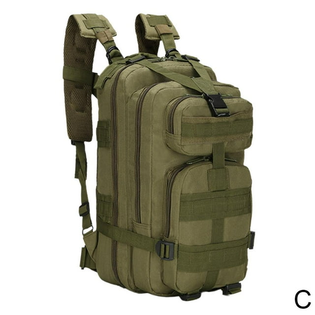 30L Military Black Tactical Backpack Rucksack Camping Travel Hiking Bag U4R6