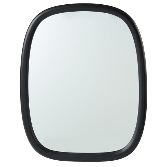 Better Homes & Gardens Soft Organic Wood Frame Wall Mirror, 24x30 Inch, Black