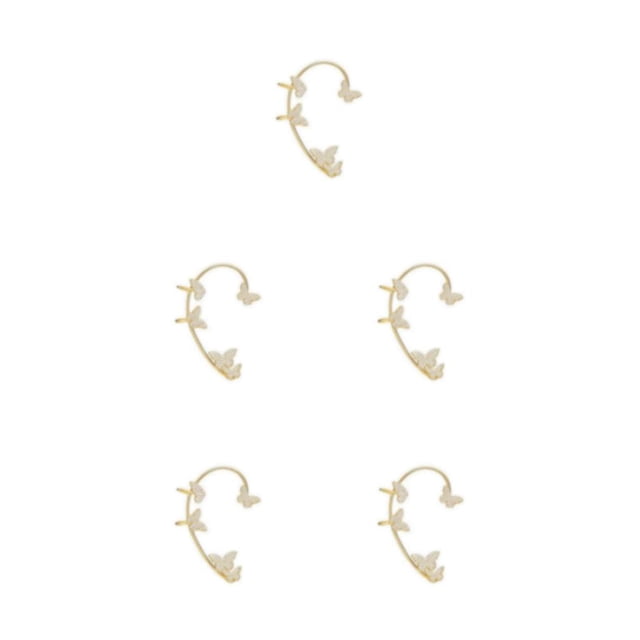 Qarigey Pendientes de clip exclusivos: destaque con un estilo poco convencional Auriculares estilo estrella con clase sin orificios para los Type2 NO2