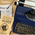 thumbnail image 4 of The Oliver Typewriter Company Legacy Prestige Manual Typewriter, Royal Blue, 4 of 5