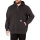 thumbnail image 1 of Carhartt Big Rain Defender Sudadera holgada y pesada con cremallera de un cuarto para hombre, color negro, talla grande y alta, 1 of 3