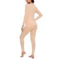 thumbnail image 2 of COMFREE Thermal Underwear for Women Long Johns Set Crew Neck Long Sleeve Suit Thin Base Layer Top and Bottom, 2 of 5