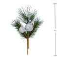 thumbnail image 3 of Holiday Time 9IN Silver Fruit With Pine Pick, 3 of 4