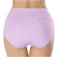 thumbnail image 3 of Gfyviroh Briefs for Women Stretch Soft Breathable Full Coverage Panties Casual High-rise Solid Color Comfortable Underwear, 3 of 4
