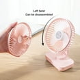 thumbnail image 4 of opvise Cooling Fan 4-Gears Adjustable Quiet Operation Small Oscillating Desk Fan Dark Blue, 4 of 8