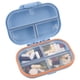 thumbnail image 1 of Organizador de pastillas de viaje, pequeño, con 7 compartimentos de rejilla, pastillero de gran capacidad, estuche portátil para medicamentos, diario, semanal, 1 of 5