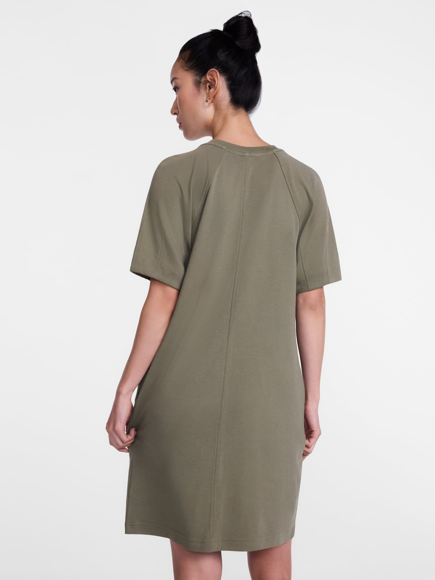 Scenario Women's and Women's Plus Mini Dress with Short Raglan Sleeves, Sizes XS-4X