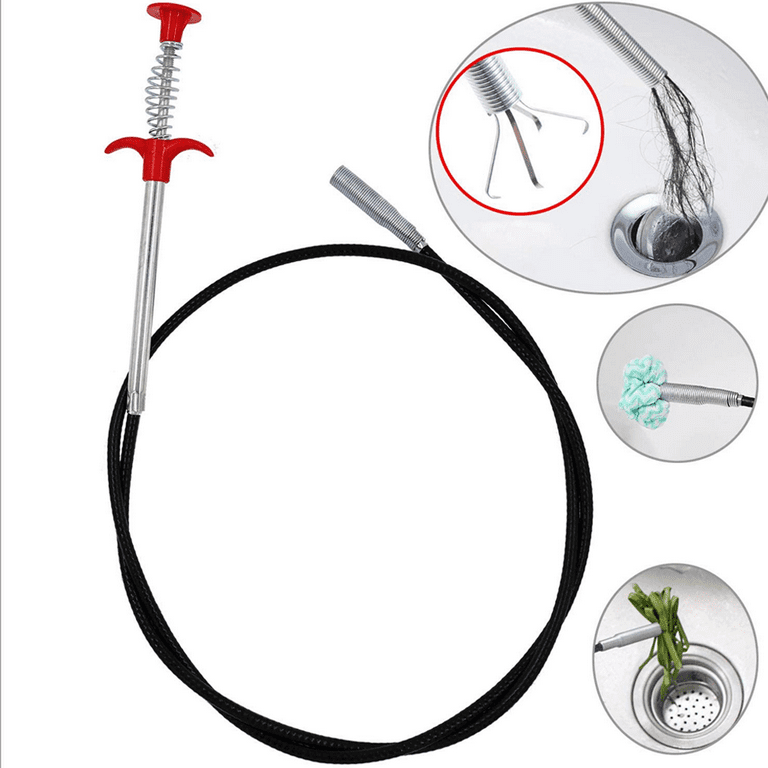 DR.PEN Flexible Grabber Claw Pick Up Reacher Tool (Drain Clog Remove Tool),  With 4 Claws Bendable Hose Pickup Reaching Assist Tool for Litter Pick
