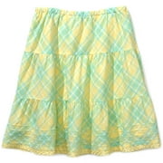 George - Girls' Tiered Plaid Skirt