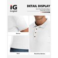 thumbnail image 6 of Iceglad Men's Polo Shirts Short Sleeve Casual Slim Fit Shirts, 6 of 10