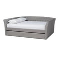 thumbnail image 1 of Allora Modern Fabric Upholstered Full Size Daybed with Trundle in Light Gray, 1 of 11