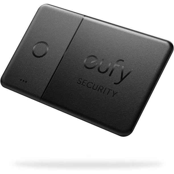 eufy Security by Anker SmartTrack Card (negro, 1 unidad), funciona con Apple Find My (solo iOS), rastreador de portafolios, buscador de teléfono, resistente al agua, hasta 3 años de duración de la