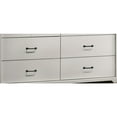 thumbnail image 4 of Lilola Home Elara 57"W White 6-Drawer Dresser with Black Handles, 4 of 7