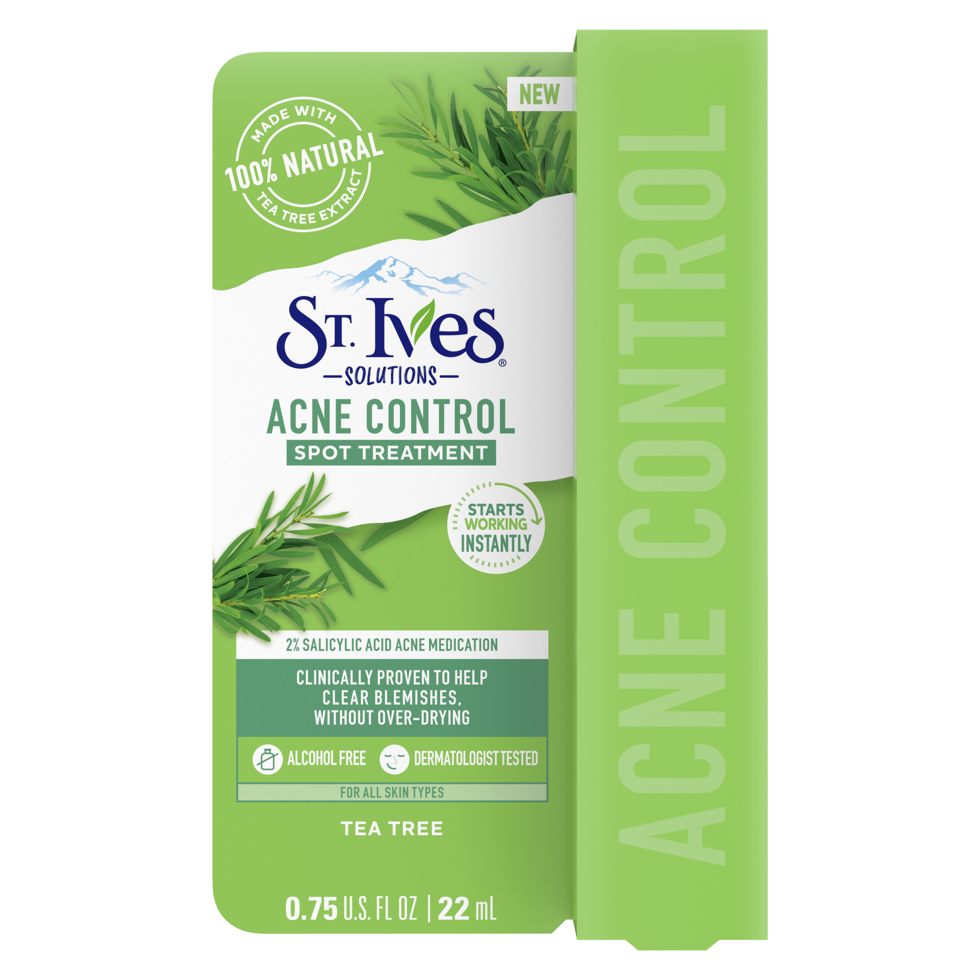 St. Ives Solutions Spot Treatment For Blemish Redness Reduction Acne Control Made with 2% Salicylic Acid and 100% Natural Tea Tree Extract 0.75 oz - image 13 of 16