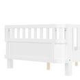 thumbnail image 5 of Bellemave Twin Size Bed Frame, Twin Montessori Bed with Safety Guardrails and Detachable Fence, Wood Twin Daybed Frame, Low Profile & Rounded Corners Design, White, 5 of 7