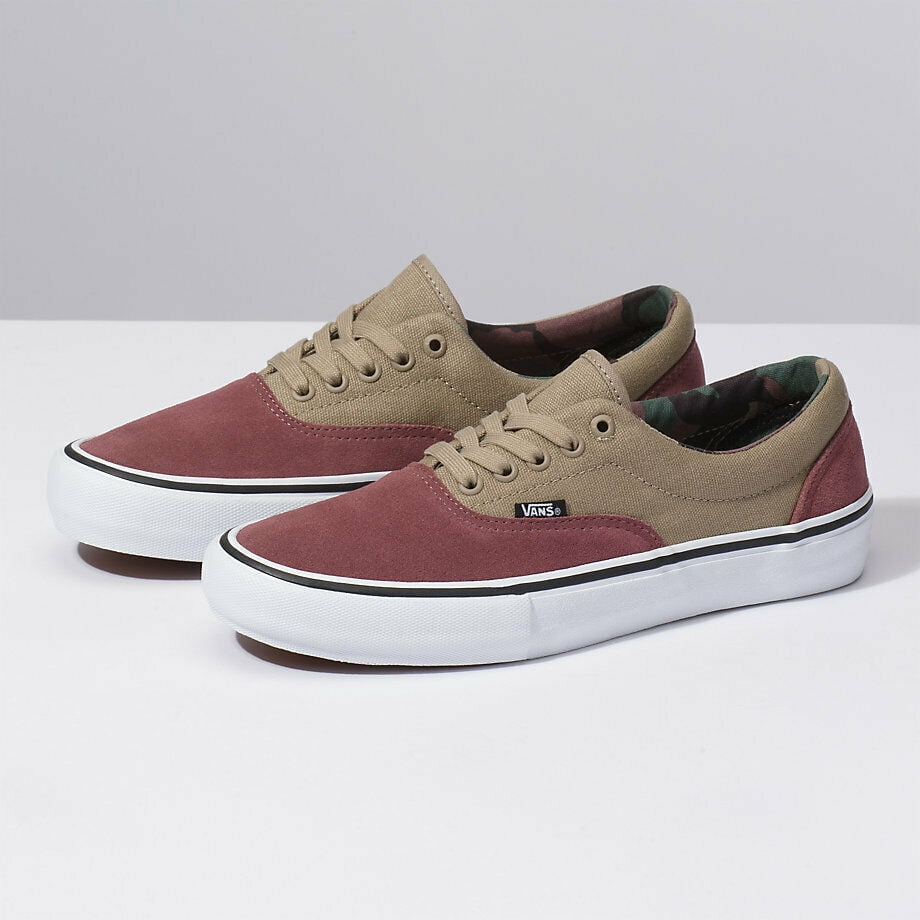 Vans - Vans Era Pro Camo Rose Taupe Men's Classic Skate Shoes Size 8 ...