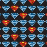 DC Comics Cotton Flannel 42" Superman Fabric, per Yard