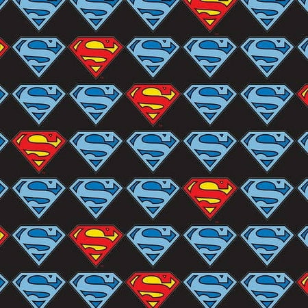 DC Comics Cotton Flannel 42" Superman Fabric, per Yard