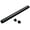 BLACK, variant on TAG Hardware 1 5/16 Inch Diameter Round Wardrobe Tube Closet Rod with End Supports (BLACK, 47 15/16")