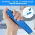 thumbnail image 6 of HechoVinen Toilet Aids for Wiping, 15.7"Foldable Butt Wiper, Comfort Silicone Bottom Buddy Wiping Aid with Hanging Ring, Hook, Carrying Bag, Toilet Aid Tools Bathroom Personal Care, Blue, 6 of 7
